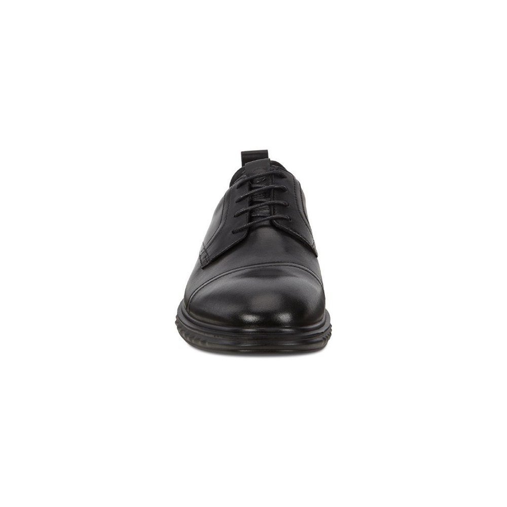 ECCO Mens Dress Shoes Black - St.1 Hybrid Lite - IJO-986507